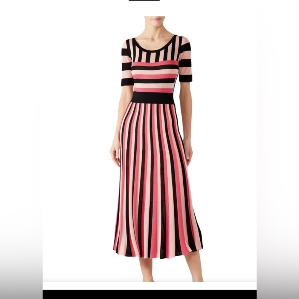 Temperley London size 10 striped knit dress